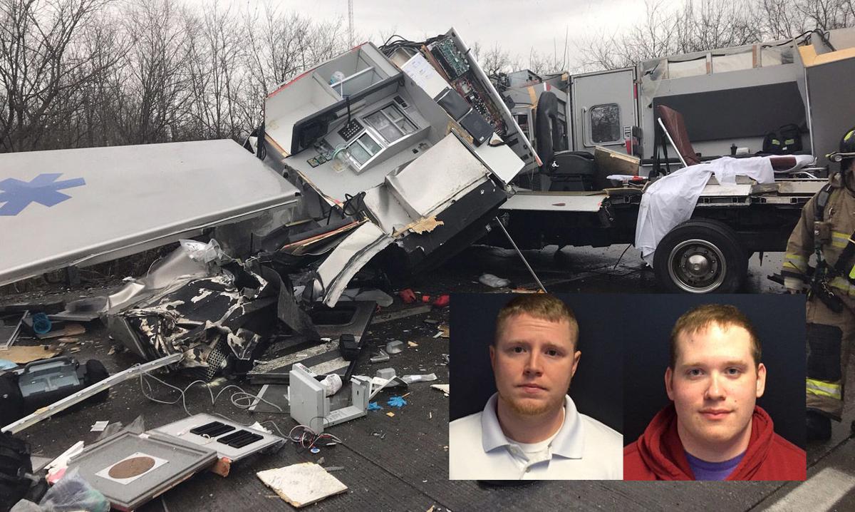 EMS officials say patient tried to climb out of ambulance before