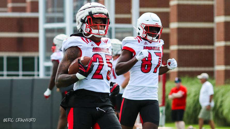 Louisville football practice.