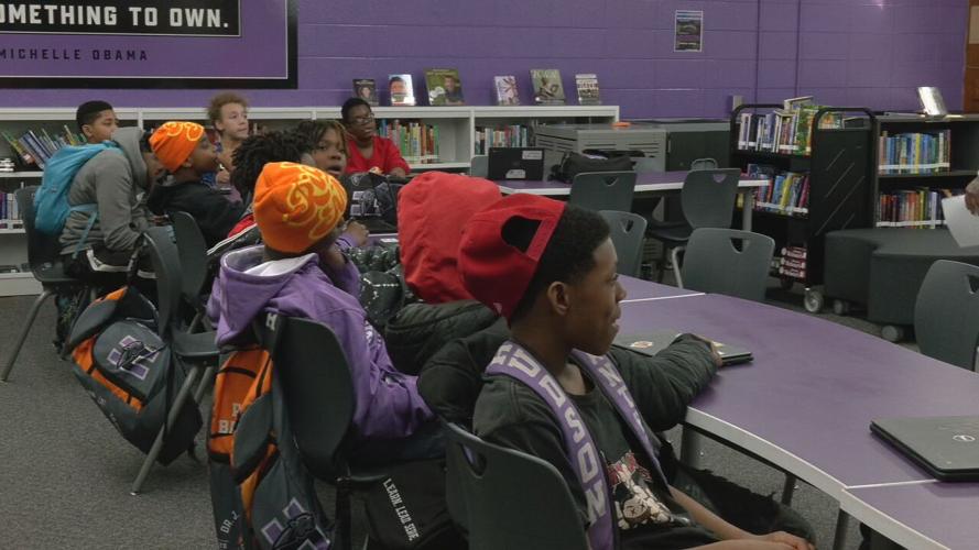 Big Brothers, Big Sisters group sessions at Hudson Middle 2-26-24