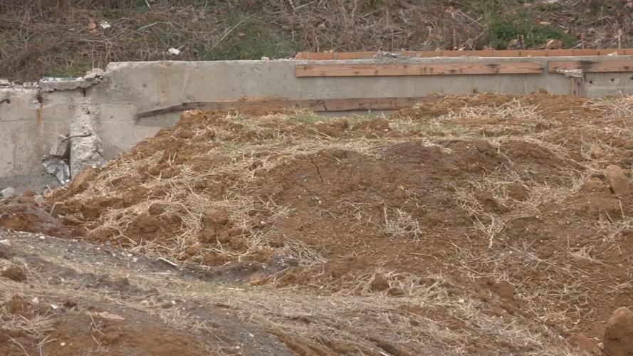 Dirt in vacant lot in Elizabethtown