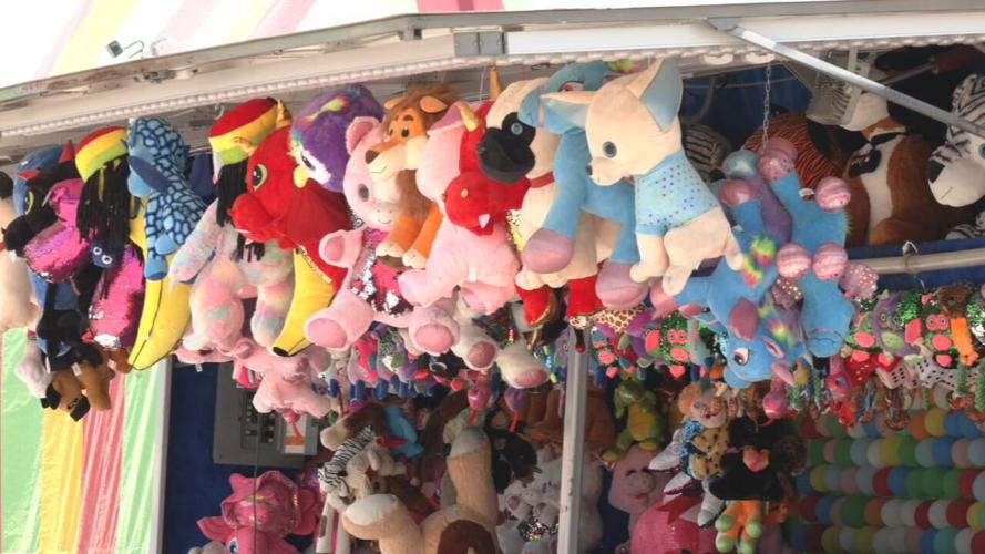Stuffed animals at the Hardin County Fair