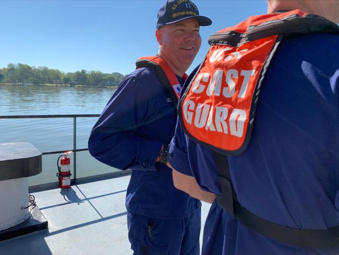 U.S. Coast Guard authorities on the Ohio River