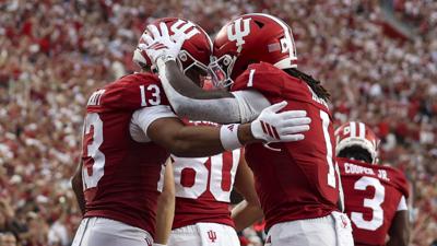 Indiana football celebration