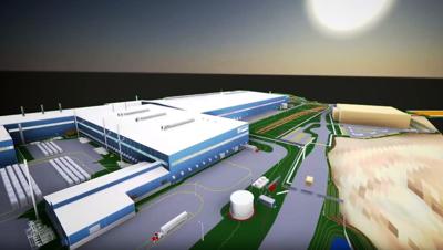 Braidy Industries mill rendering