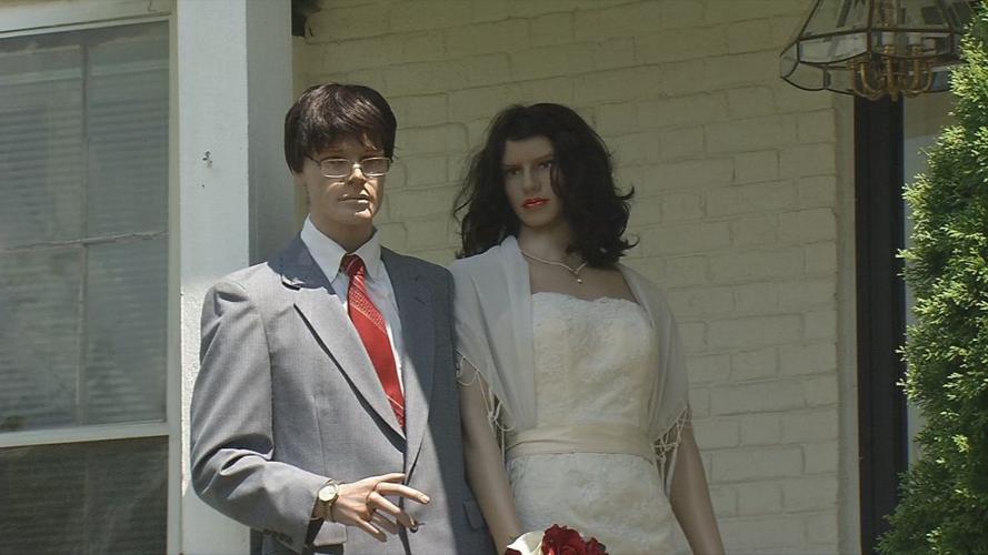 George the Mannequin finally ties the knot