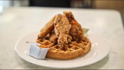 Grit and Griddle chicken and waffles