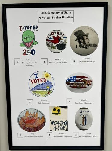 2026 'I voted' sticker contest finalists