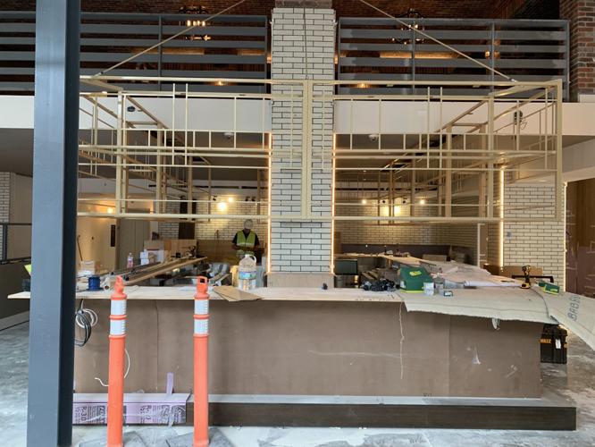 The bar at Hotel Distil's Repeal Oak-Fired Steakhouse