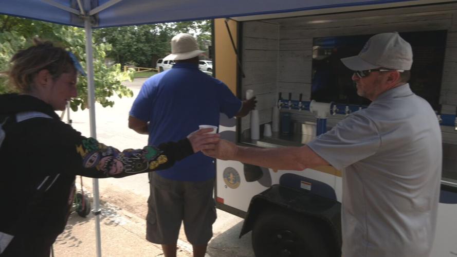 Homeless help - Metro Louisville new water trailer 6-24-25