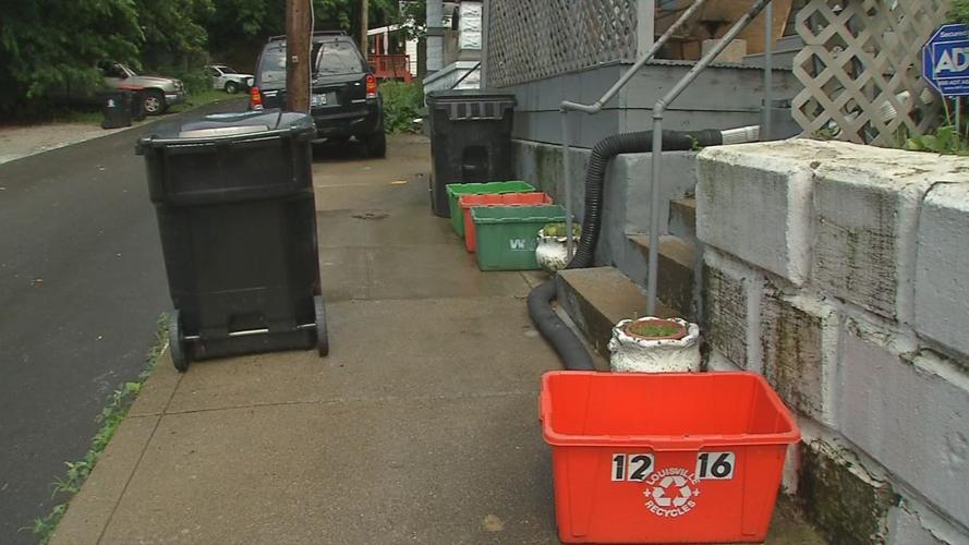 Garbage cans and recycling bins