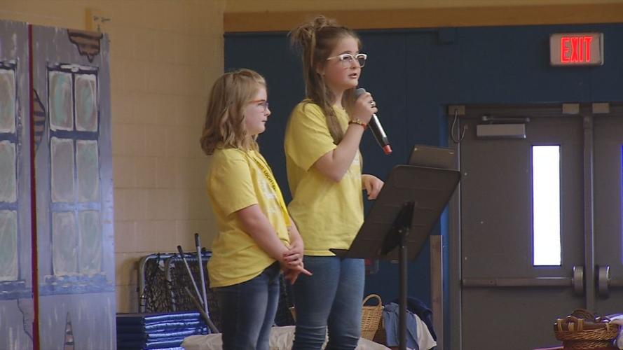 Rylyn and Raegan Richins (Oldham County 'Be Kind' signs)