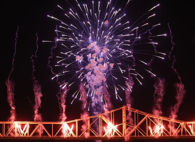 Fireworks start at Thunder Over Louisville.JPG