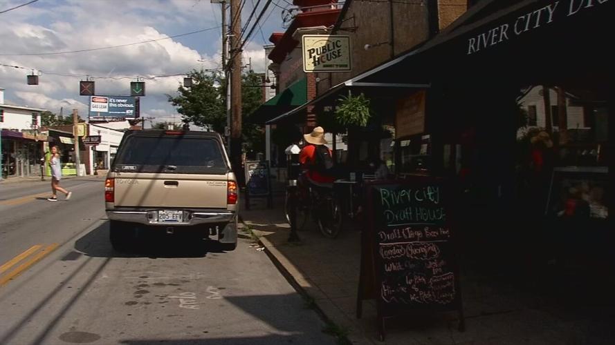 Outside River City Draft House on Bardstown Road