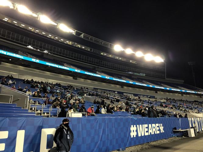 Fans in the Kroger Field stands during 6A title game between Male and Trinity (12-19-20)