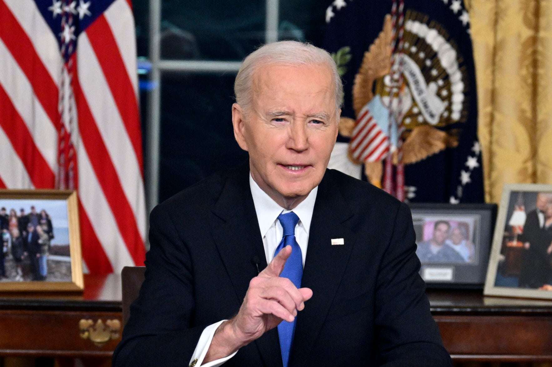 Biden farewell address 1-15-25 (AP photo)