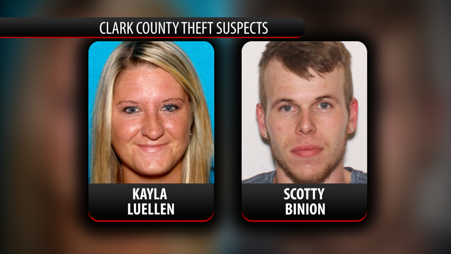 Clark County, Indiana Theft suspects graphic - 5.8.23