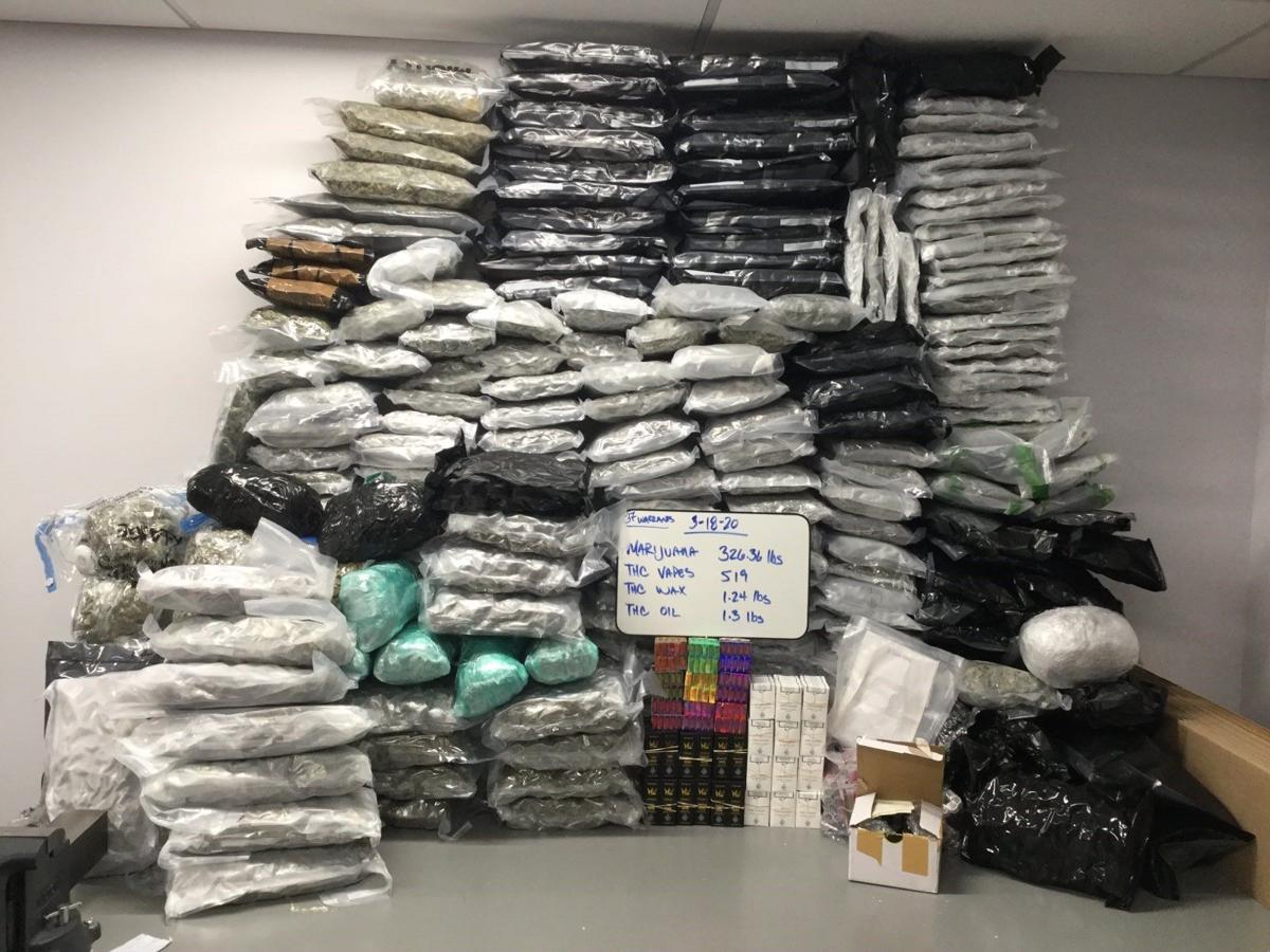 K9s help US Customs and Border Protection officers seize hundreds of