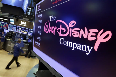 Disney logo on NYSE screen