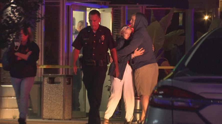 Scene outside of Bungalow Joe's after Sept. 18, 2020 triple shooting