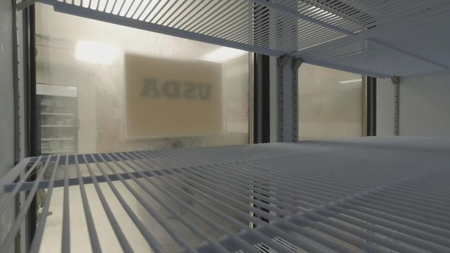 Empty refrigerator at Hope Southern Indiana