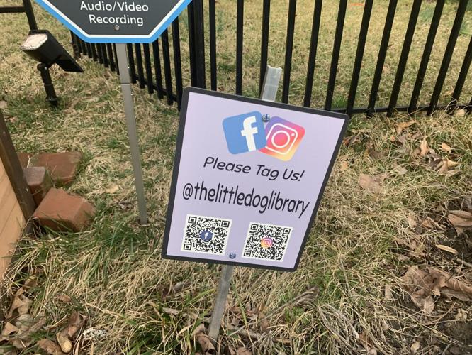 Sign for Little Dog Library