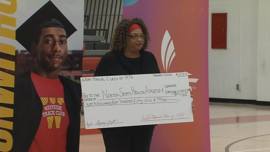 Manual High School Class of 1976 donation to Louisville Urban League's Sports and Learning Complex