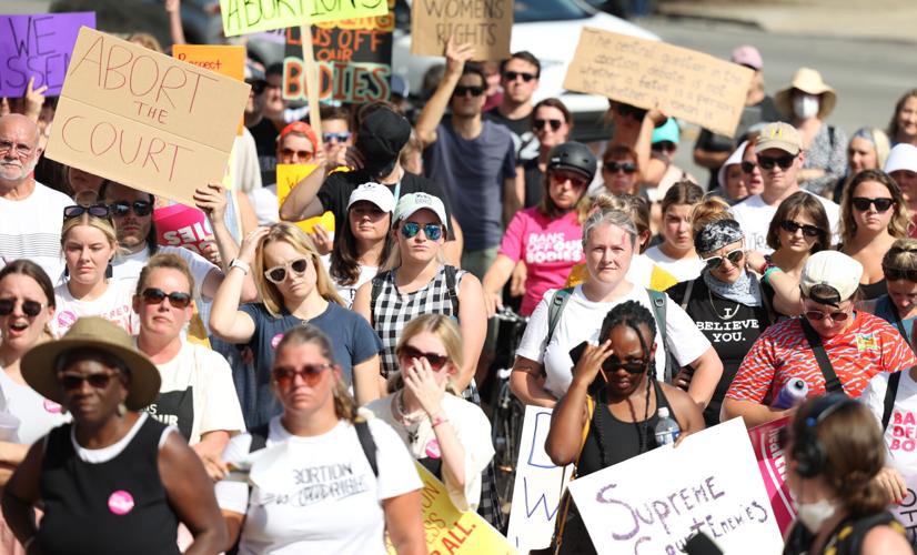 Abortion rally in downtown Louisville