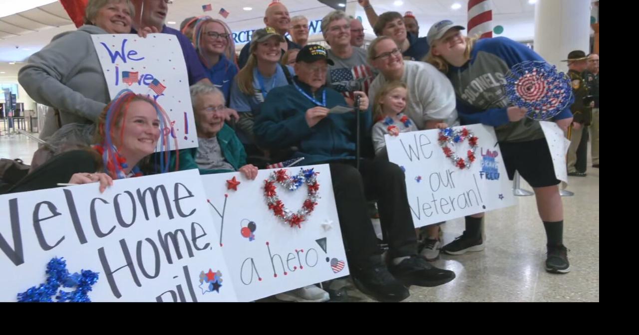 IMAGES: Local veterans return from Honor Flight in Washington D.C.