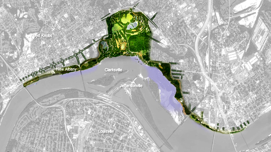 Proposed Indiana riverfront park