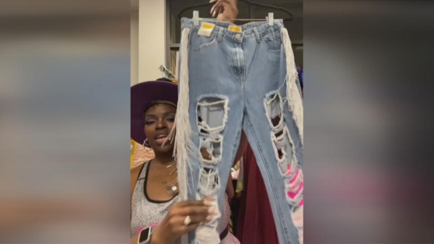 Ripped jeans for Beyonce concert