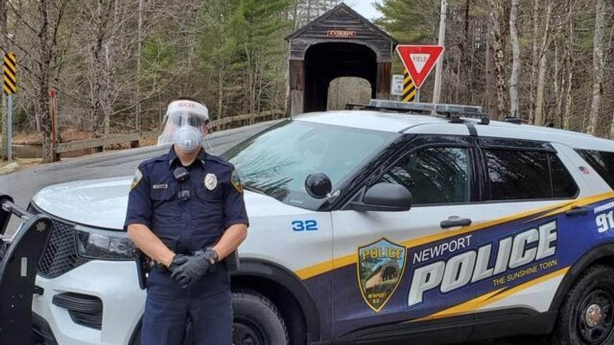 Police officer with Ruger Face Shield Donation
