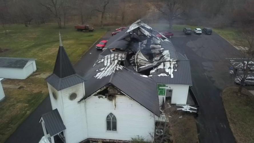 cecilian chapel drone shot