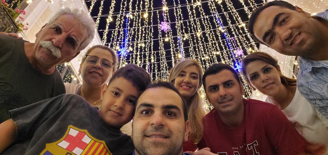 Naiem Torkian with his family