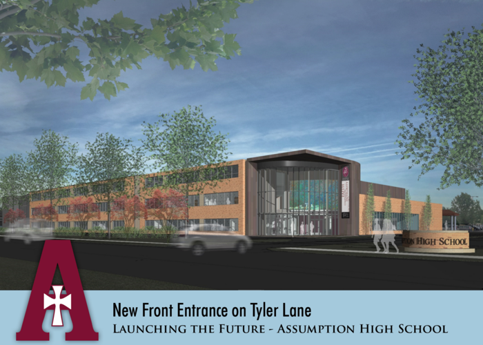 Assumption High School expansion rendering