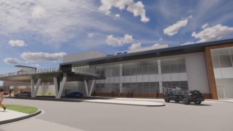 Renderings of planned Norton West Louisville Hospital