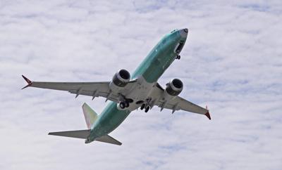 Boeing Plane in Flight