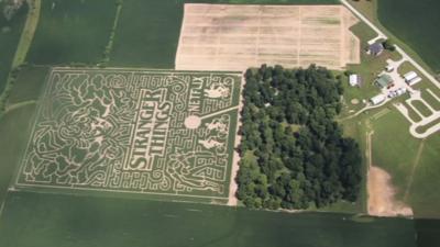 'Stranger Things' corn maze set to open in Indiana city