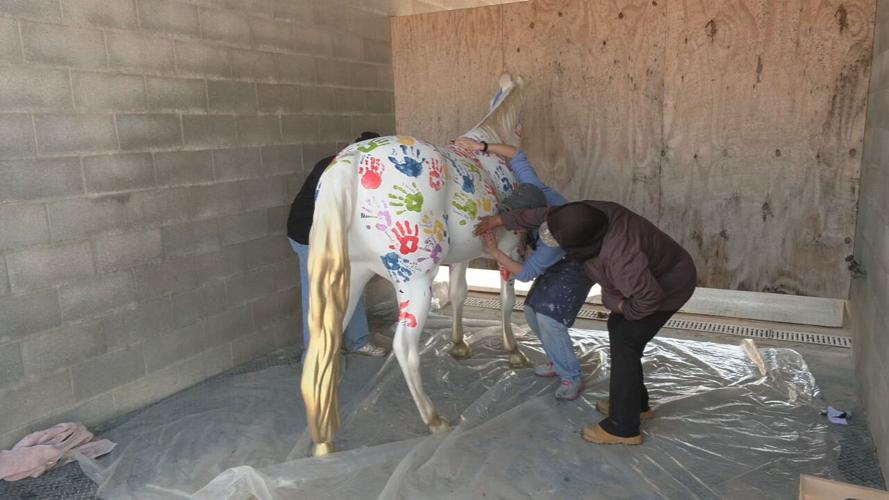 Gallopalooza Backside Horse painting 2-19-24