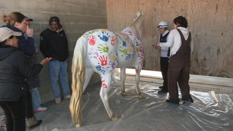 Gallopalooza Backside Horse painting 2-19-24