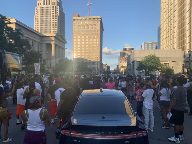Protesters gather in downtown Louisville demanding justice for Breonna Taylor