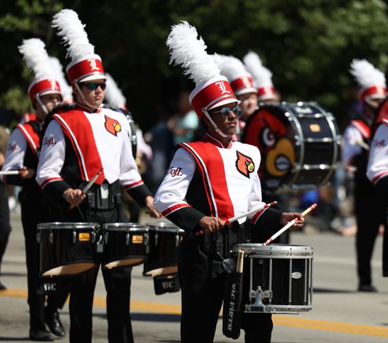 University of Louisville marching band at the Pegasus Parade
