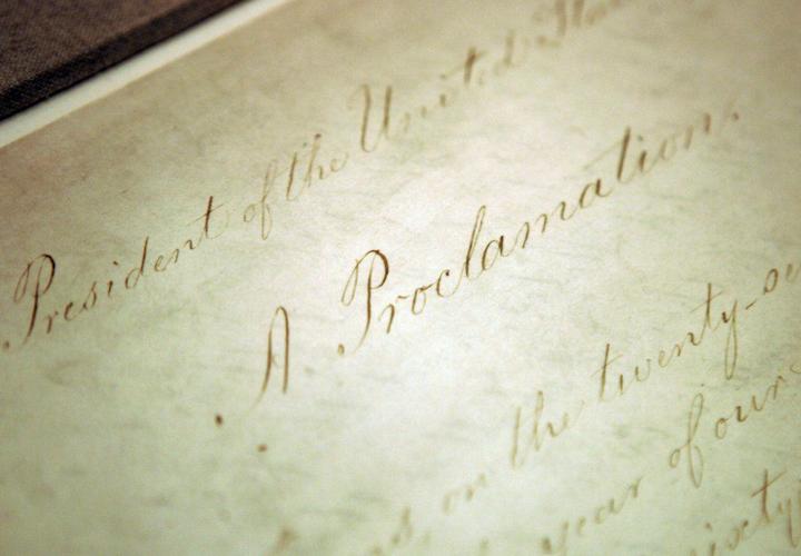 CONSTITUTION - EMANCIPATION PROCLAMATION - AP FILE.jpeg