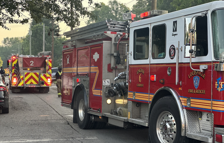 Louisville Fire trucks at S. 33rd Street