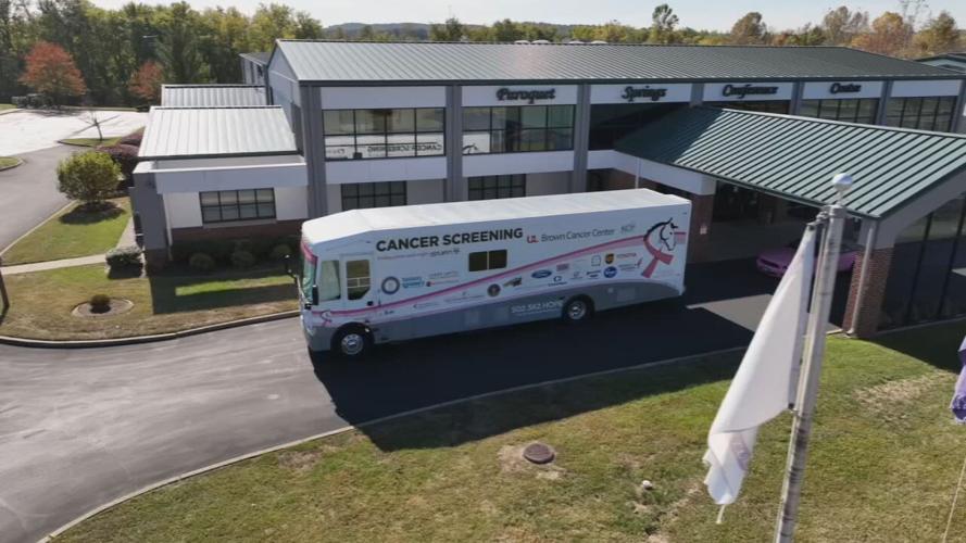 Mobile Mammogram unit at Paroquet Springs Conference Center