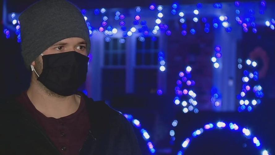 Concert tour lighting technician turns parents’ Indiana home into an eye-popping Christmas light show