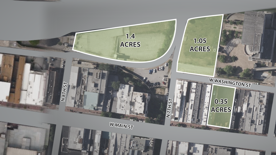 Main and Washington streets site