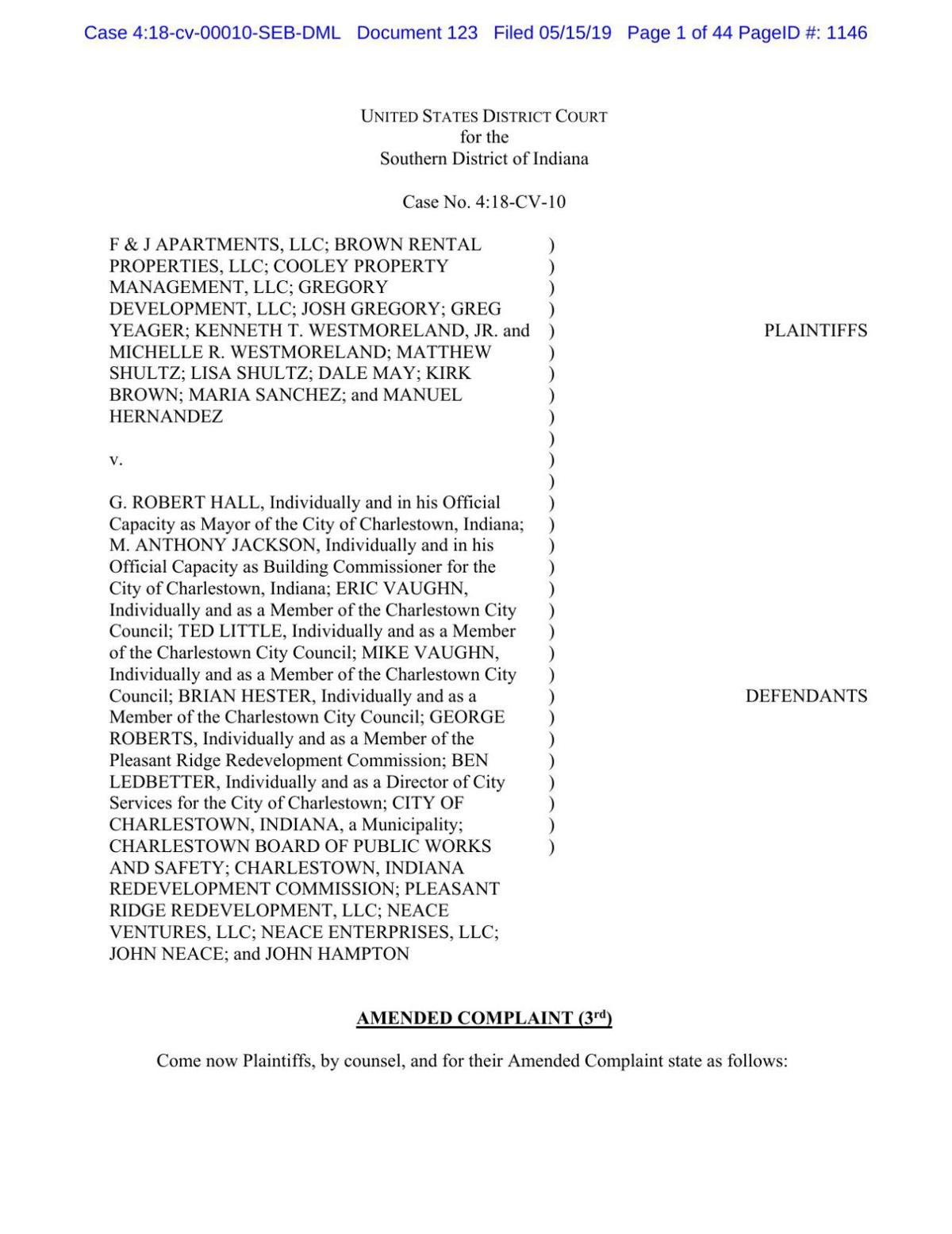 City of Charlestown and Pleasant Ridge landowners reach 1.5 million