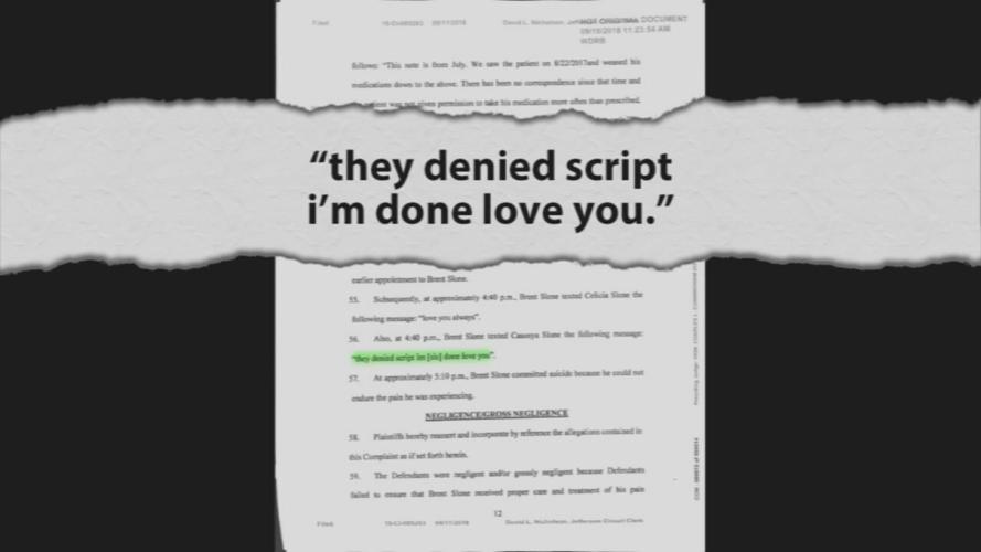 Excerpt from pain management clinic lawsuit