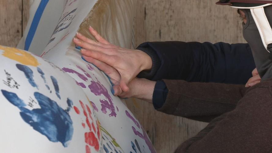 Gallopalooza Backside Horse painting 2-19-24