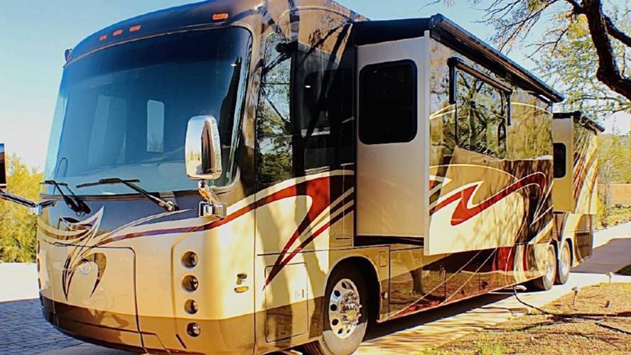 Brett Michaels Tour Bus Exterior
